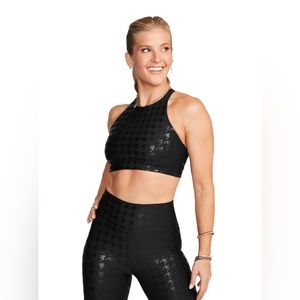 Peloton apparel show up printed sports bra large